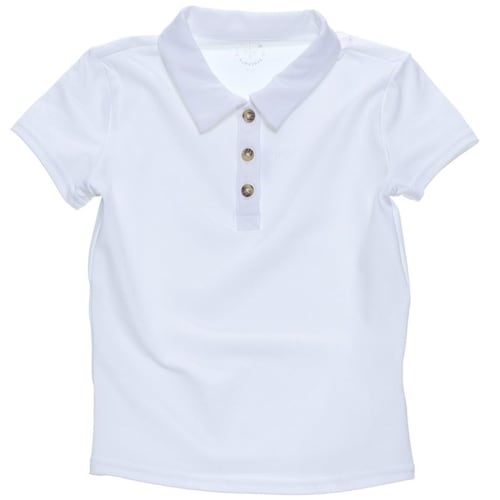 Playera Polo para Niña Fit