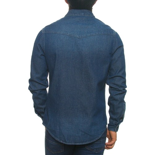 Camisa Casual de Mezclilla Manga Larga para Hombre Oggi Jeans