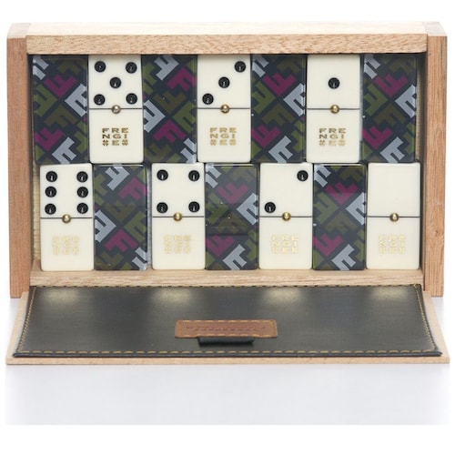 Dominó Inglés Caja Madera Novelty