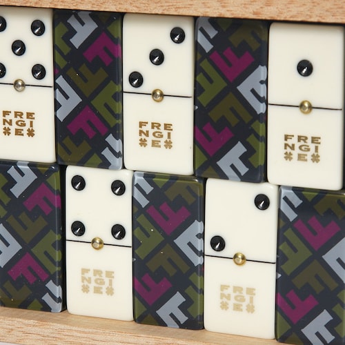Dominó Inglés Caja Madera Novelty