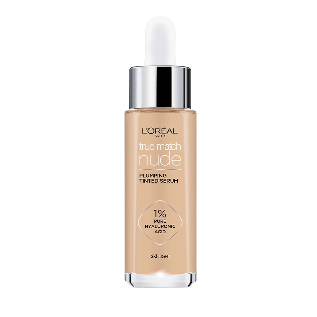 L'Oréal Paris Sérum Rellenador con Color True Match Nude Ácido Hialurónico Tono 2-3 Light image number 0