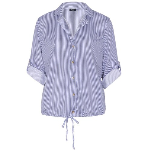 Blusa para Mujer Petite Company Manga Larga  Cuello Camisero Diseño: Rayas Petite Compañy