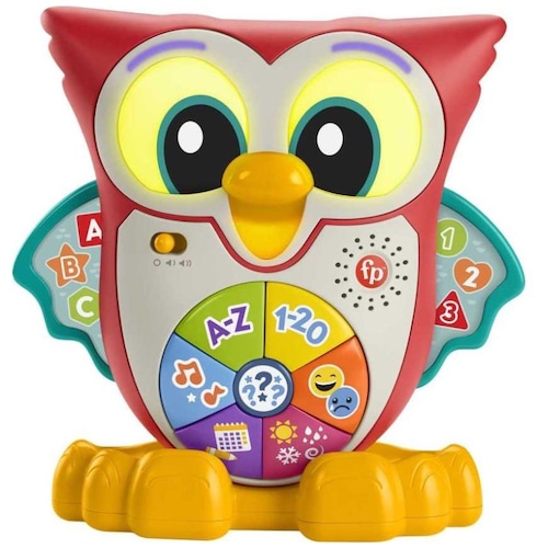 Fisher-Price Linkimals Juguete para Bebé Búho Ojos Luminosos