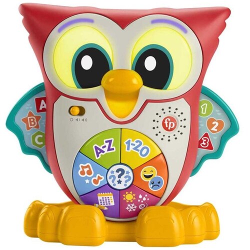 Fisher-Price Linkimals Juguete para Bebé Búho Ojos Luminosos