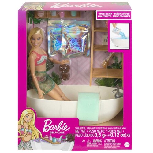 Barbie Fashion & Beauty Set de Juego Baño de Burbujas