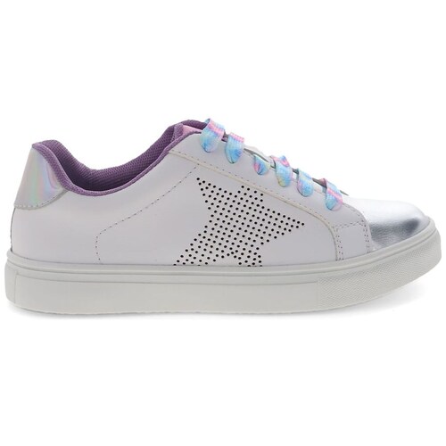 Tenis Estrella para Niña 18-24 Plata Tropicana