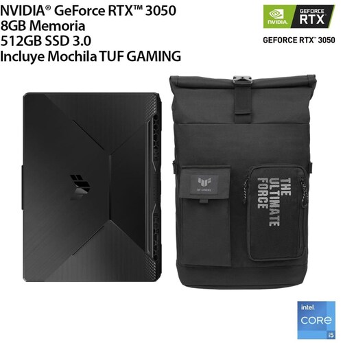 Portátil Gamer Acer Nitro 5 R5 8gb 512gb Ssd Rtx 3050 W11 Color Negro