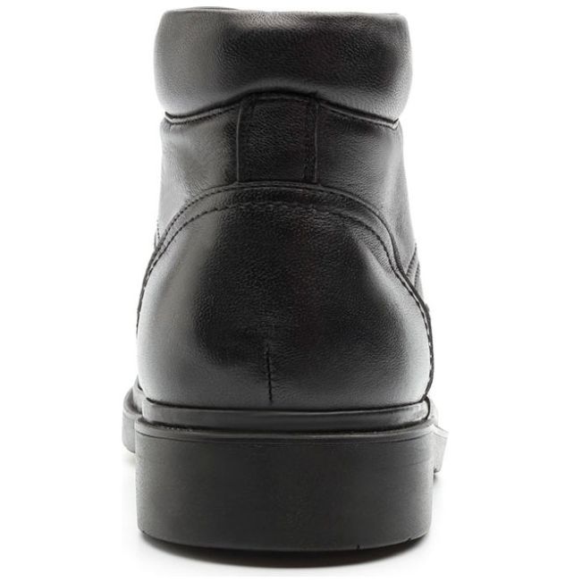 Bota Lisa Negra Para Hombre Con Agujeta Quirelli