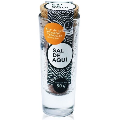  Flor de Sal con Chapulin Sal de Aqui 50G
