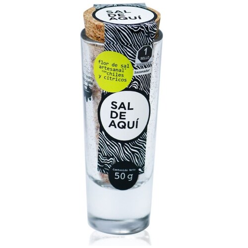  Flor de Sal con Chiles Y Citricos Sal de Aqui 50G