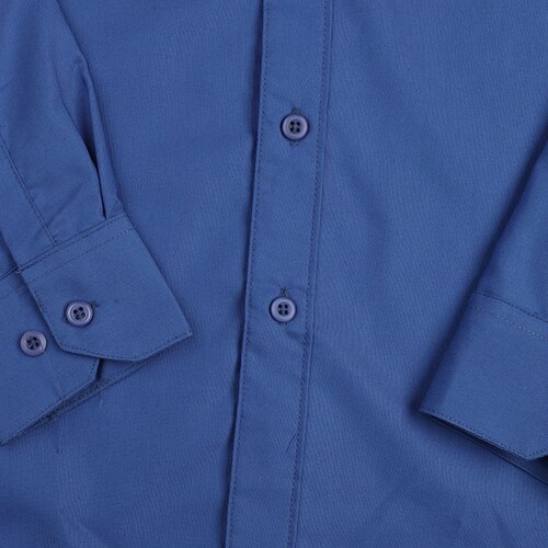 Camisa para Niño de Vestir Manga Larga Azul Francia Bruno Magnani