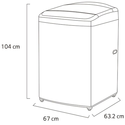 Lavadora Lg Plata Carga Superior 21Kg Wt21Vv6