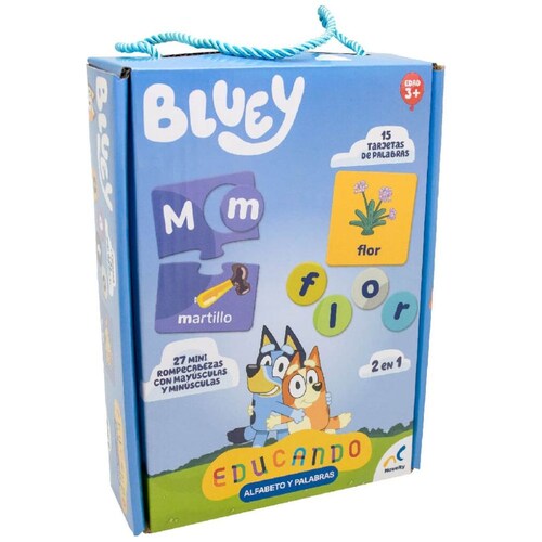  Juego de Mesa Bluey Alfabetos Y Palabras