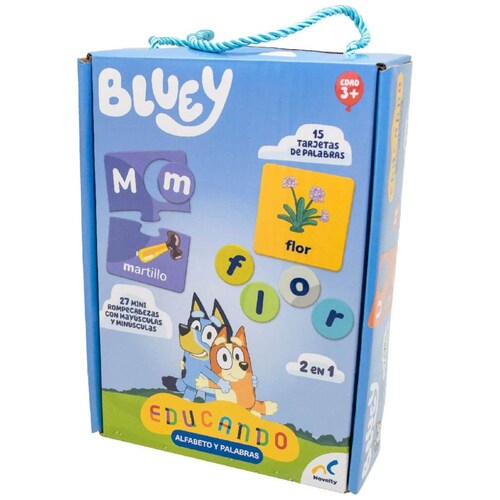  Juego de Mesa Bluey Alfabetos Y Palabras