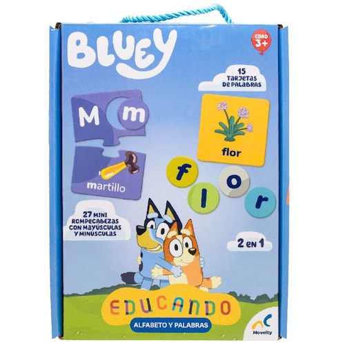  Juego de Mesa Bluey Alfabetos Y Palabras