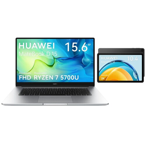 Laptop Huawei Matebook D15 Ryzen 7 5700U 16G 512G+ Tab 4+ 64G