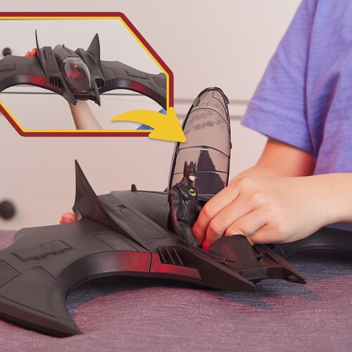 Batwin con Figuras de Pulgadas Flash Y Batman Keaton