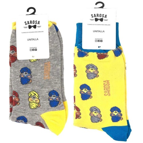Calcetines para Hombre Oso Hipster Sarosa