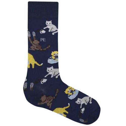 Calcetín para Hombre Gatos Perry Ellis