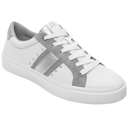 Tenis Casual con Aplicaciones Blanco Flexi