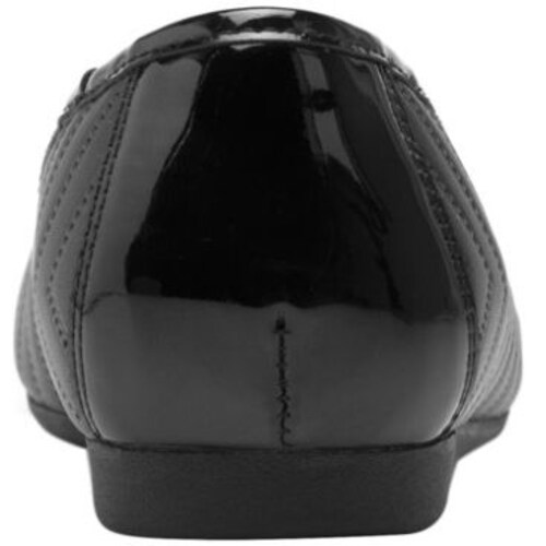 Balerina Punta Charol Y Moño Negra para Mujer Flexi