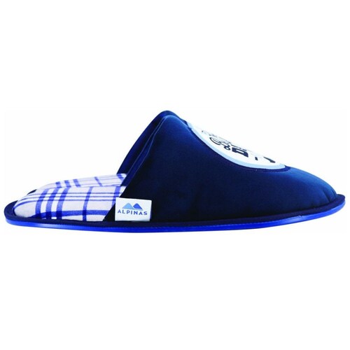 Arus - Pantuflas De Algodón Para Hombre, Tela De Rizo Turco, Para Spa Y Baño, Azul Marino, Medium Wide
