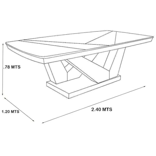 Mesa Rectangular Estanza New Challenge