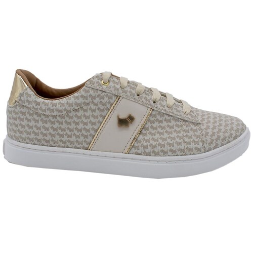 Tenis Casual con Logo Beige Ferrioni