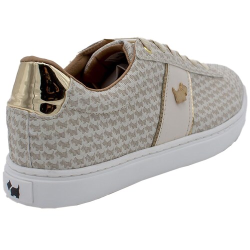 Tenis Casual con Logo Beige Ferrioni