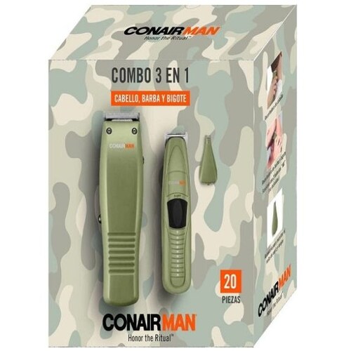Juego de Peluquería Y Recortadora Color Verde Conair