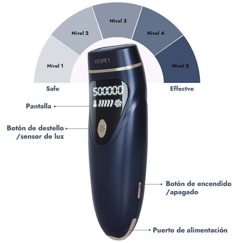 Depiladora Ipl Digital Vesper
