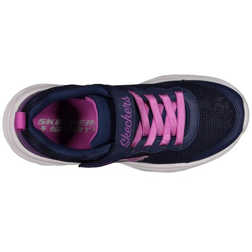 Tenis para Niña con Velcro 17-22 Azul Skechers