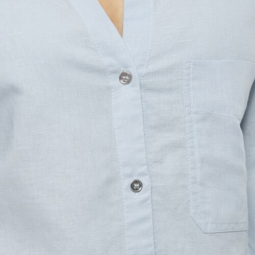 Camisa blusa lino Lisa blanco – Karyn Coo