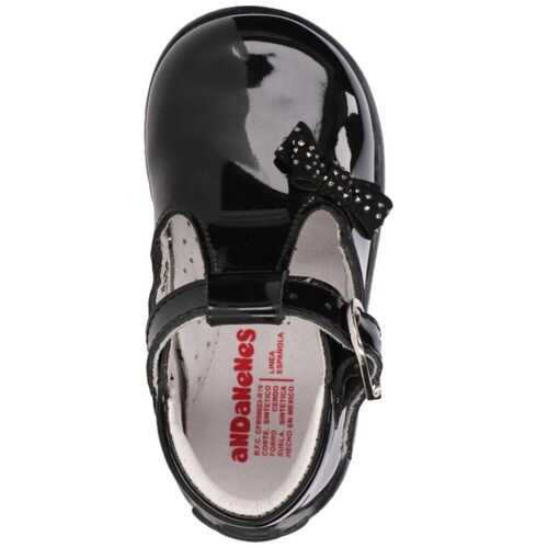 Zapato Negro Charol Traba T 12-15 Andanenes para Niña