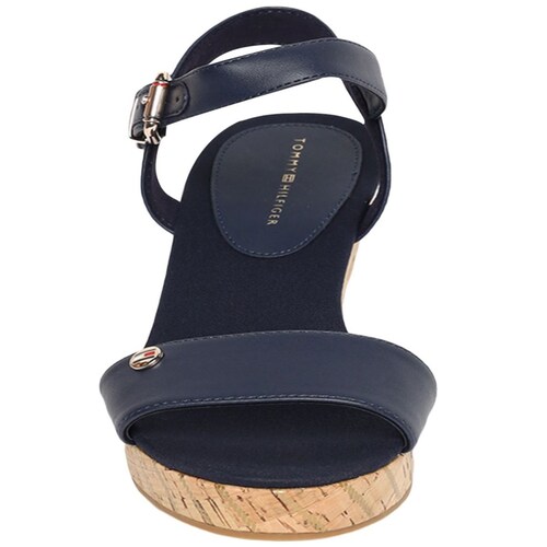 Sandalia Suela Caucho con Cuña Azul Tommy Hilfiger
