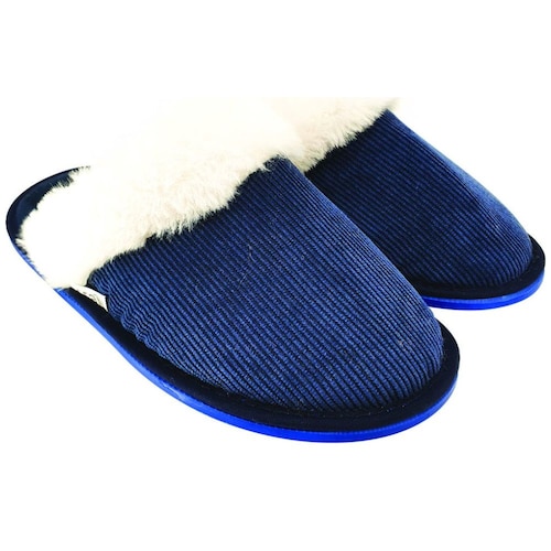 Pantufla Destalonada con Pestaña Afelpada Marino Arra