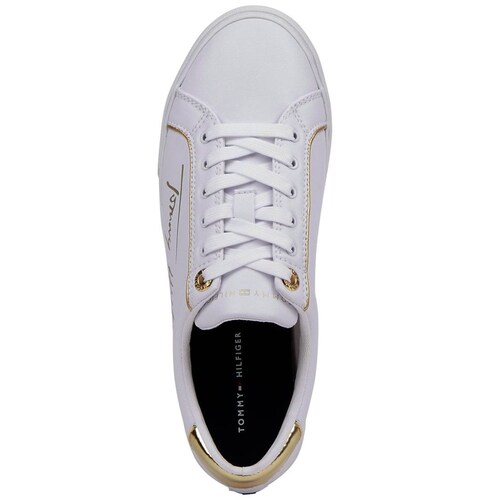 Tenis Casual con Detalles Blanco Tommy Hilfiger