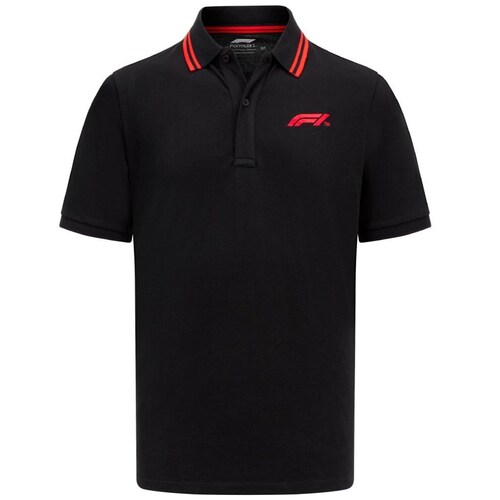 Polo Negra Formula 1 para Hombre