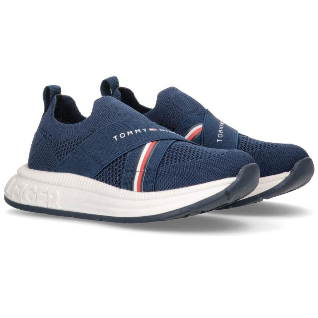 Tenis azul tommy hilfiger hot sale