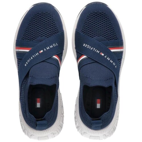 Tenis Azul Resorte 22.5-26 Tommy Hilfiger para Niño