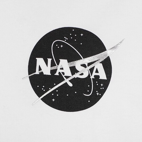 Playera para Hombre Plus Manga Corta Escudo Nasa