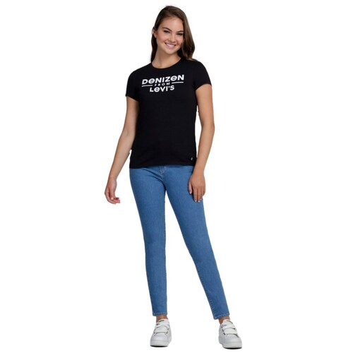 Playera Negra Manga Corta  Denizen