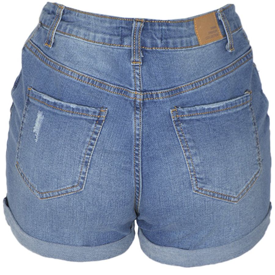 Short Recto para Mujer con Rasgado y Deslavado Philosophy Jr