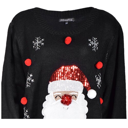 Suéter Navideño para Mujer, con Estampado Santa Claus Philosophy Jr Plus