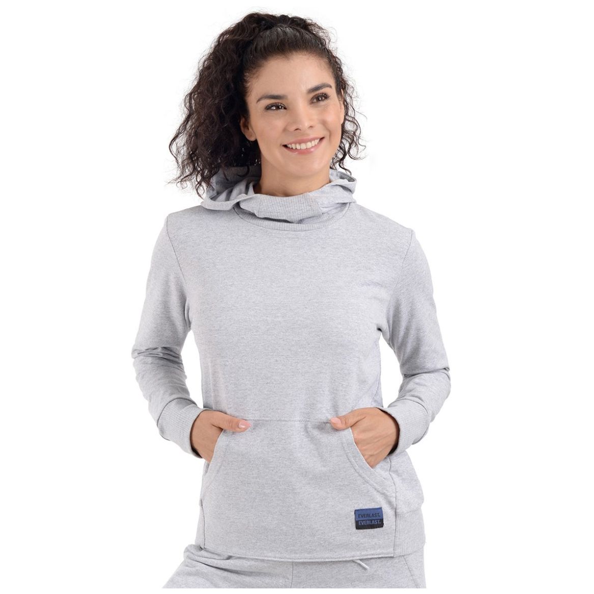 Deportiva Everlast Sudadera Everlast Gris Mujer Boxing Club Hoodie