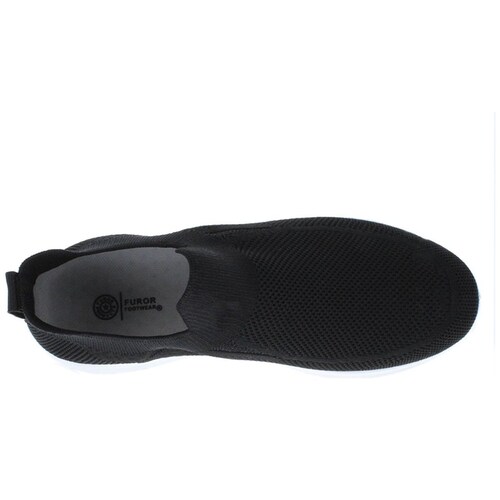 Tenis Negro Slip On Furor para Hombre