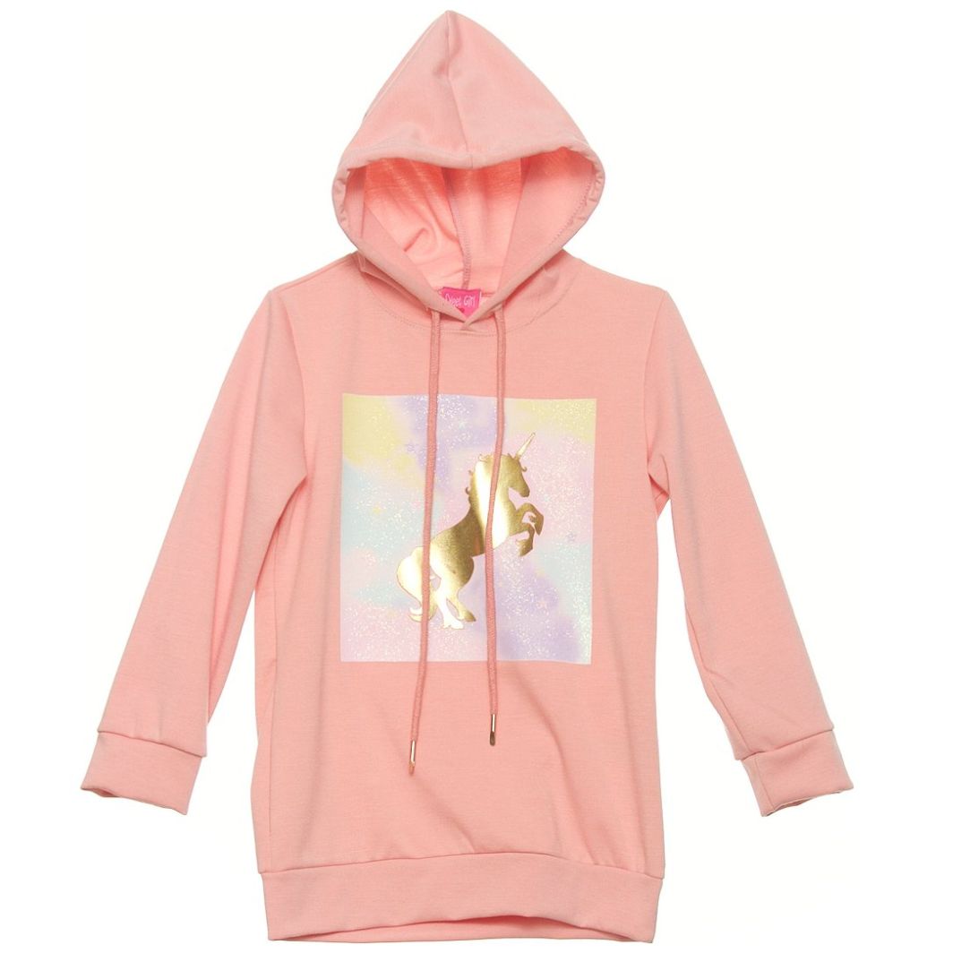 Sudadera de sales unicornio para niña