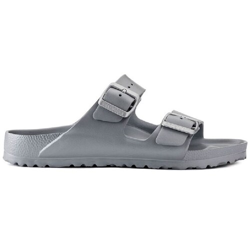 Sandalia Doble Hebilla Plata Birkenstock