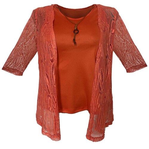 Blusa Tipo Cozy Top Collar Manga 3/4  Pavla Mint