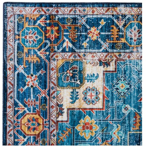 Tapete Caos Vintage Turquesa 2.30X1.60 Abadi